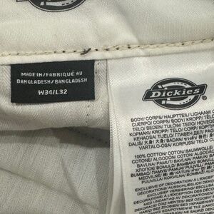 men’s 34x32 loose fit 100% cotton dickies